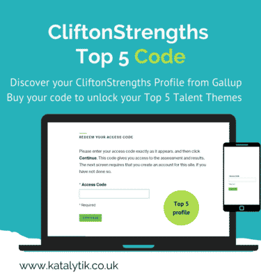 CliftonStrengths Top 5 Code